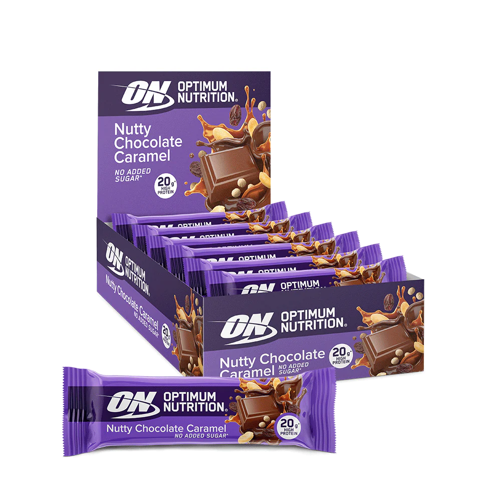 Optimum Nutrition Nutty Chocolate Caramel Protein Bar